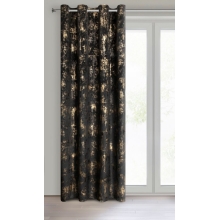 ZASŁONA GOTOWA TONIA 140 X 250 CM CZARNY