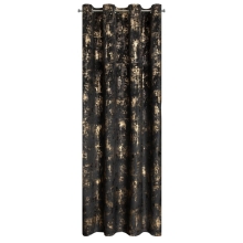 ZASŁONA GOTOWA TONIA 140 X 250 CM CZARNY