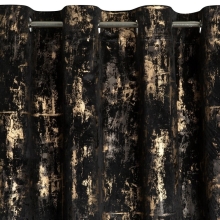 ZASŁONA GOTOWA TONIA 140 X 250 CM CZARNY