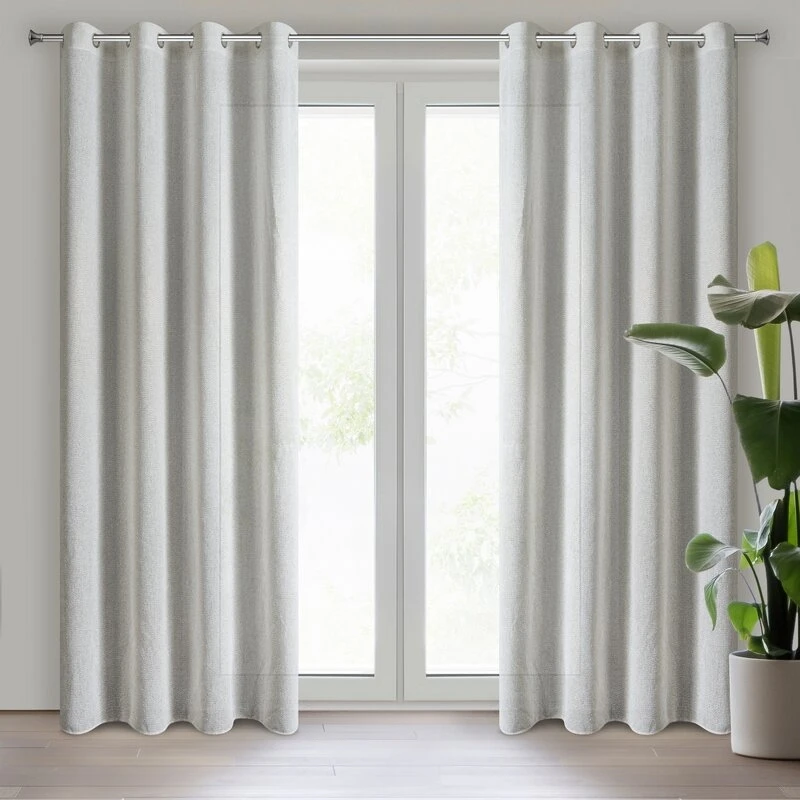 ZASŁONA GOTOWA ABBY 140 X 270 CM NATURALNY