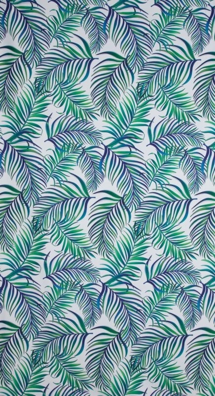 ZASŁONA GOTOWA D91 PALMS 02 140 X 250 CM BIAŁY