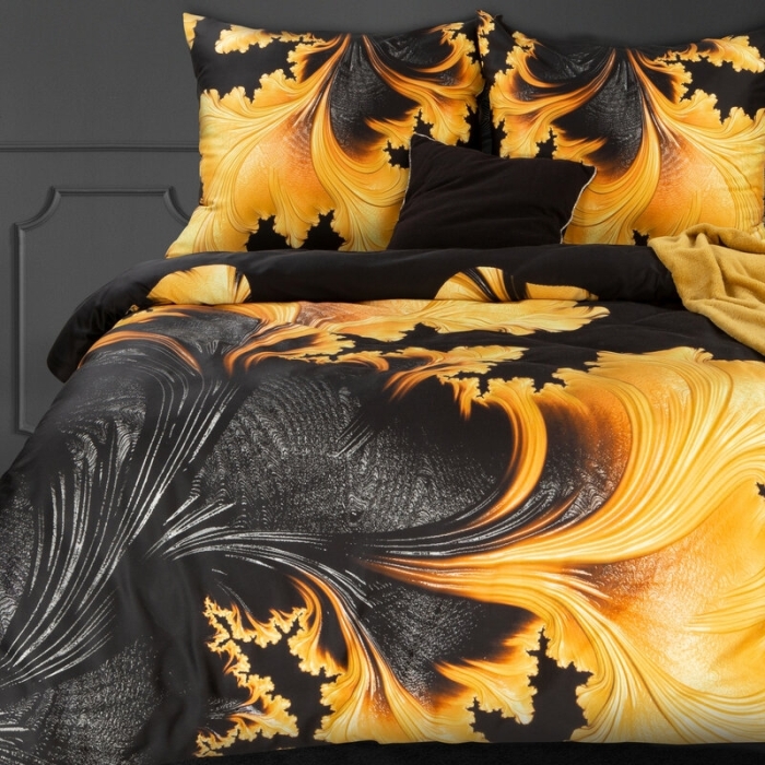 KOMPLET POŚCIELI SATYNOWEJ PREMIUM14 160 X 200 CM CZARNY KOMPLET POŚCIELI SATYNOWEJ PREMIUM14 160 X 200 CM CZARNY