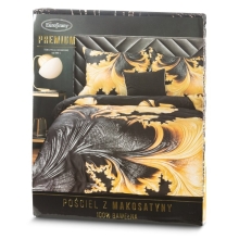 KOMPLET POŚCIELI SATYNOWEJ PREMIUM14 160 X 200 CM CZARNY KOMPLET POŚCIELI SATYNOWEJ PREMIUM14 160 X 200 CM CZARNY