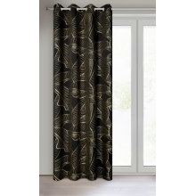 ZASŁONA GOTOWA KIARA 140 X 250 CM CZARNY ZASŁONA GOTOWA KIARA 140 X 250 CM CZARNY