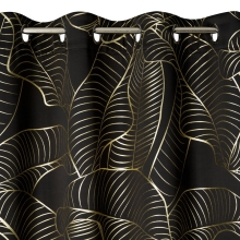 ZASŁONA GOTOWA KIARA 140 X 250 CM CZARNY ZASŁONA GOTOWA KIARA 140 X 250 CM CZARNY