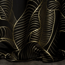 ZASŁONA GOTOWA KIARA 140 X 250 CM CZARNY ZASŁONA GOTOWA KIARA 140 X 250 CM CZARNY