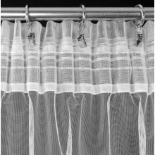 FIRANA GOTOWA NEL NA TAŚMIE 300 X 145 CM BIAŁY FIRANA GOTOWA NEL NA TAŚMIE 300 X 145 CM BIAŁY