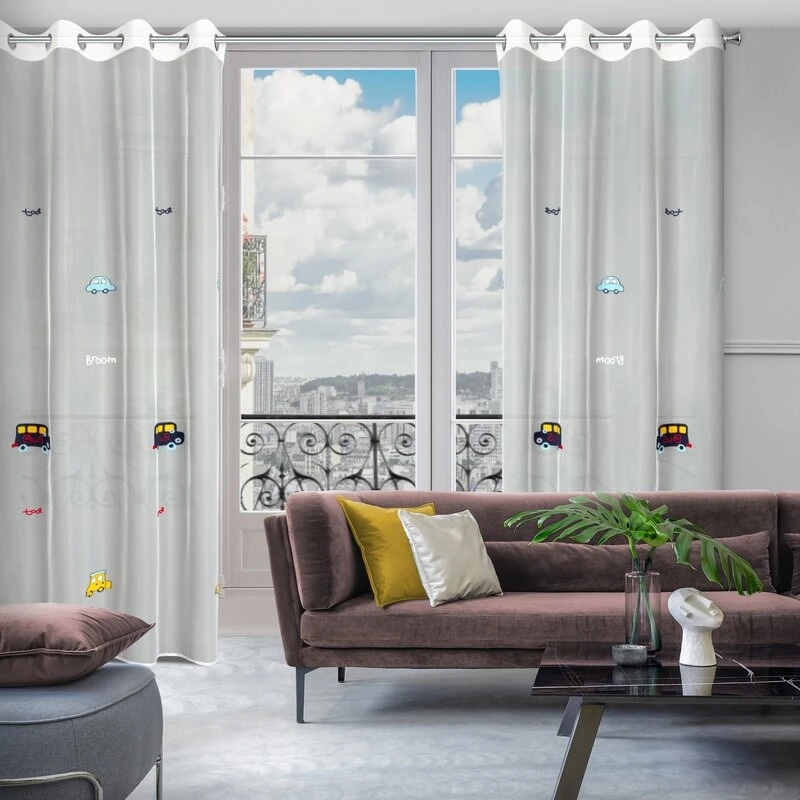 FIRANA GOTOWA ALVIN 140 X 250 CM BIAŁY