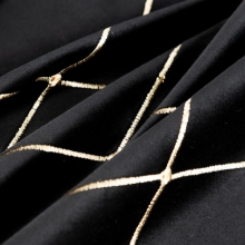 ZASŁONA DEKORACYJNA PIERRE CARDIN MARGO 140 X 250 CM CZARNY