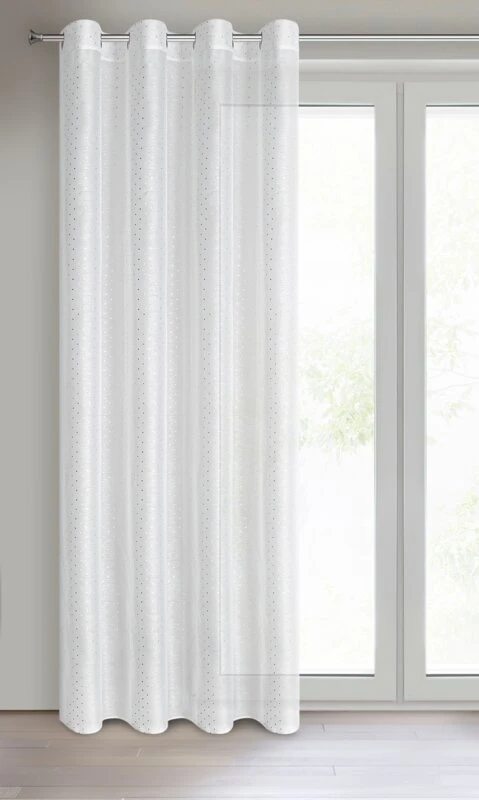 FIRANA GOTOWA SIBEL 140 X 250 CM BIAŁY