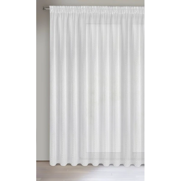 FIRANA GOTOWA SIBEL NA TAŚMIE 300 X 250 CM BIAŁY