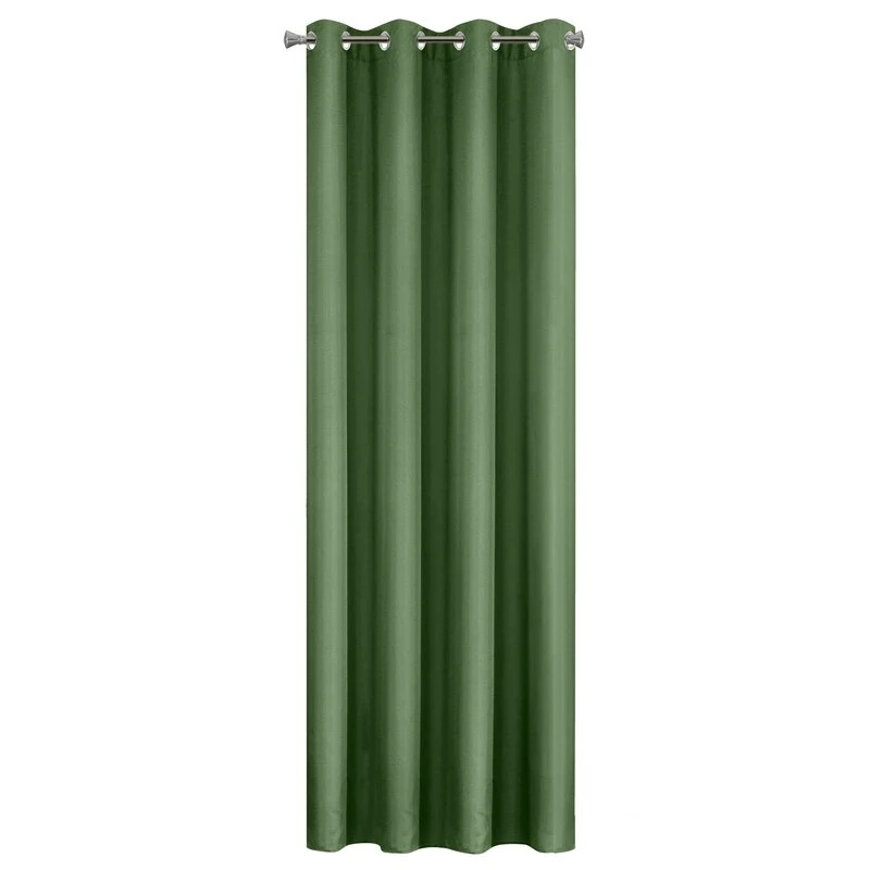 ZASŁONA GOTOWA RITA 140 X 250 CM CIEMNOZIELONY