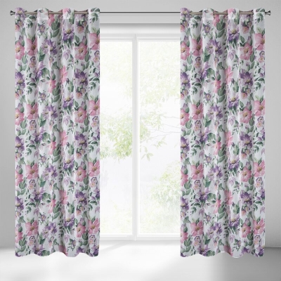 ZASŁONA GOTOWA IRIS 135 X 250 CM BIAŁY