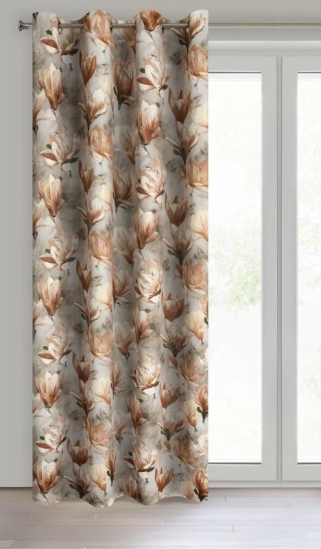 ZASŁONA GOTOWA LARI 140 X 250 CM CIEMNOBEŻOWY