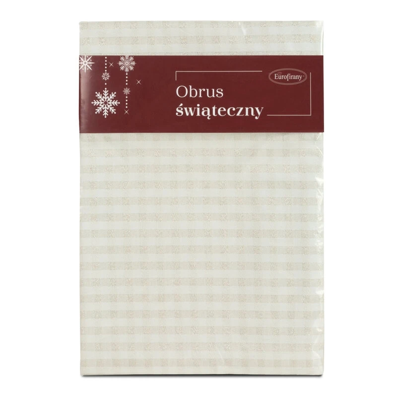 OBRUS FLASH 1 85 X 85 CM KREMOWY