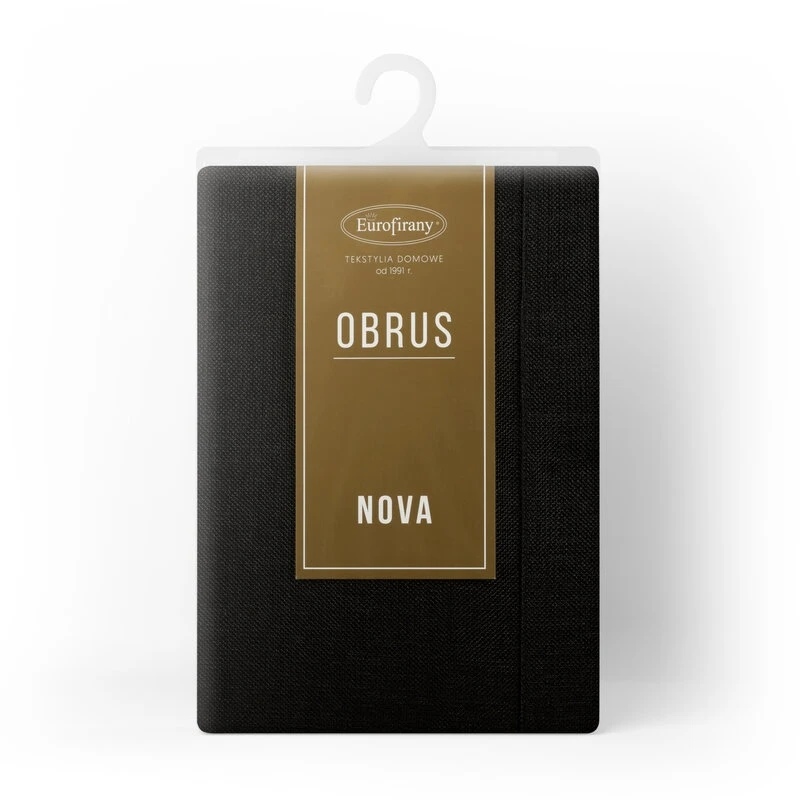 OBRUS STELLA 2 145 X 300 CM CZARNY