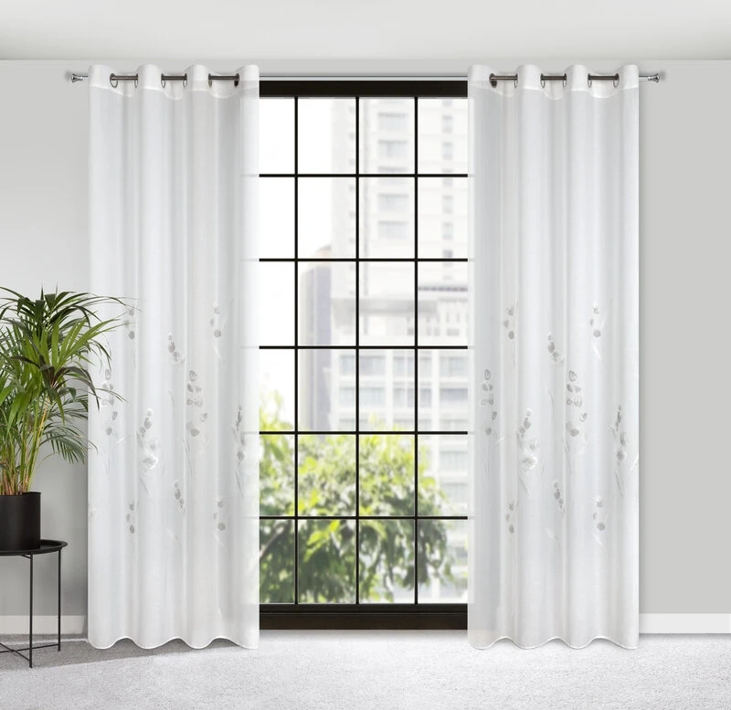 FIRANA GOTOWA ISABEL 140 X 250 CM BIAŁY