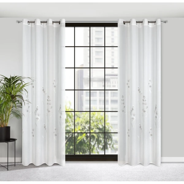 FIRANA GOTOWA ISABEL 140 X 250 CM BIAŁY