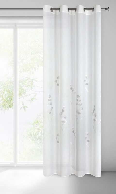 FIRANA GOTOWA ISABEL 140 X 250 CM BIAŁY
