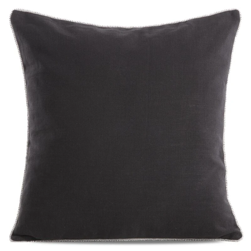 POSZEWKA LEN 43 X 43 CM CZARNY