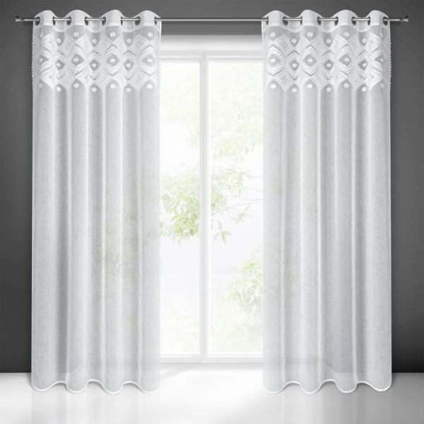 ZASŁONA GOTOWA ESTERA 140 X 250 CM BIAŁY