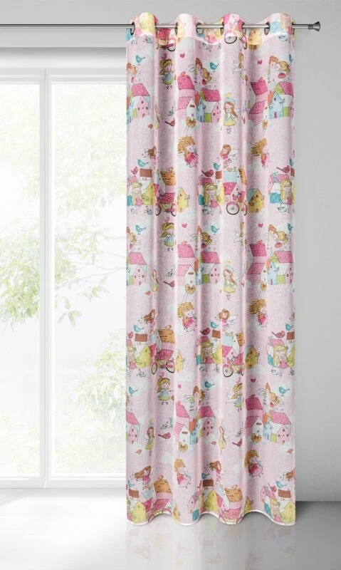 ZASŁONA GOTOWA POLLY 140 X 250 CM RÓŻOWY