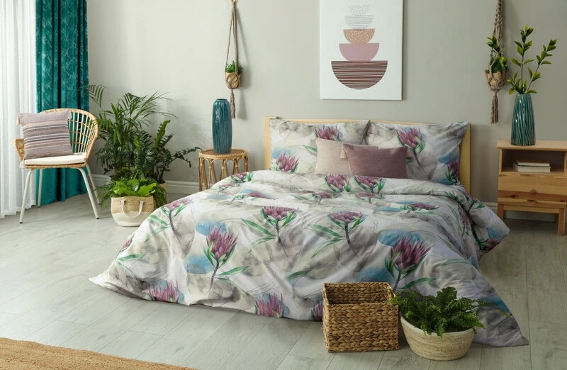 POSZEWKA BOHO 5 45 X 45 CM PUDROWY RÓŻ