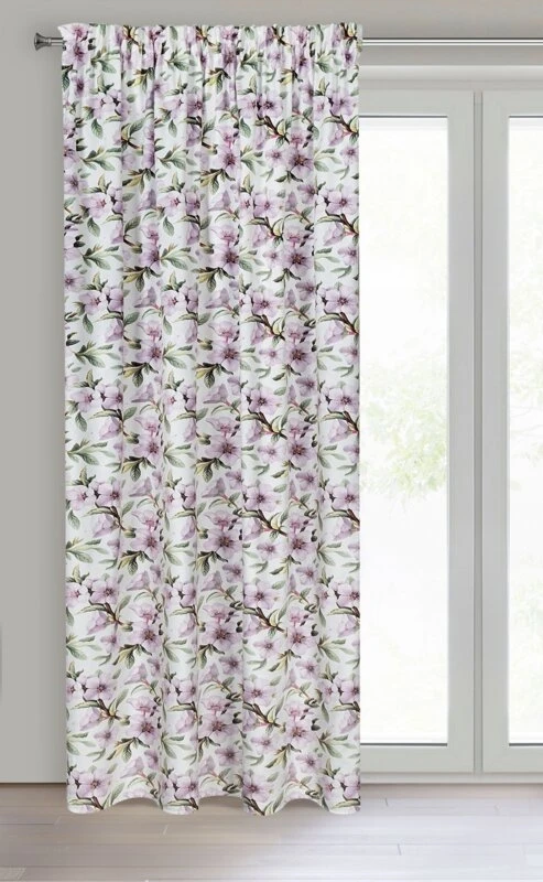 ZASŁONA GOTOWA ARLETA NA TAŚMIE 140 X 270 CM BIAŁY