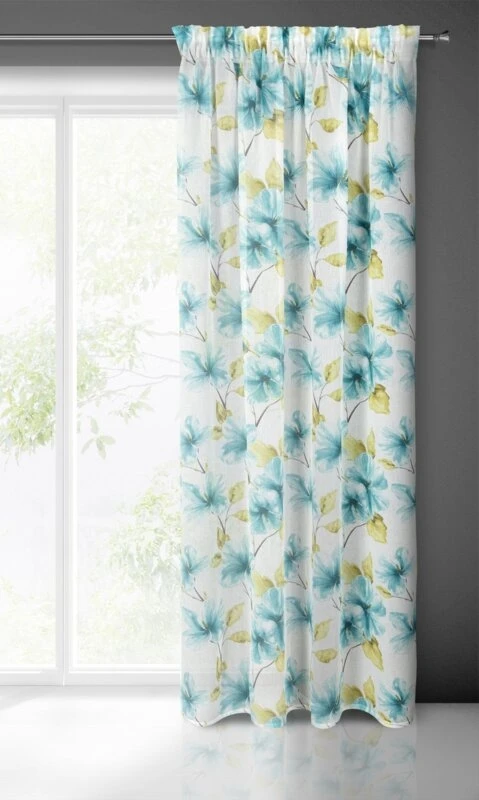 FIRANA GOTOWA SOFIA NA TAŚMIE 140 X 270 CM BIAŁY