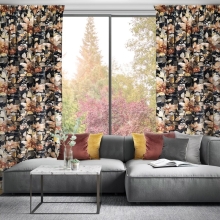 ZASŁONA GOTOWA BETTY NA TAŚMIE 140 X 300 CM GRAFITOWY