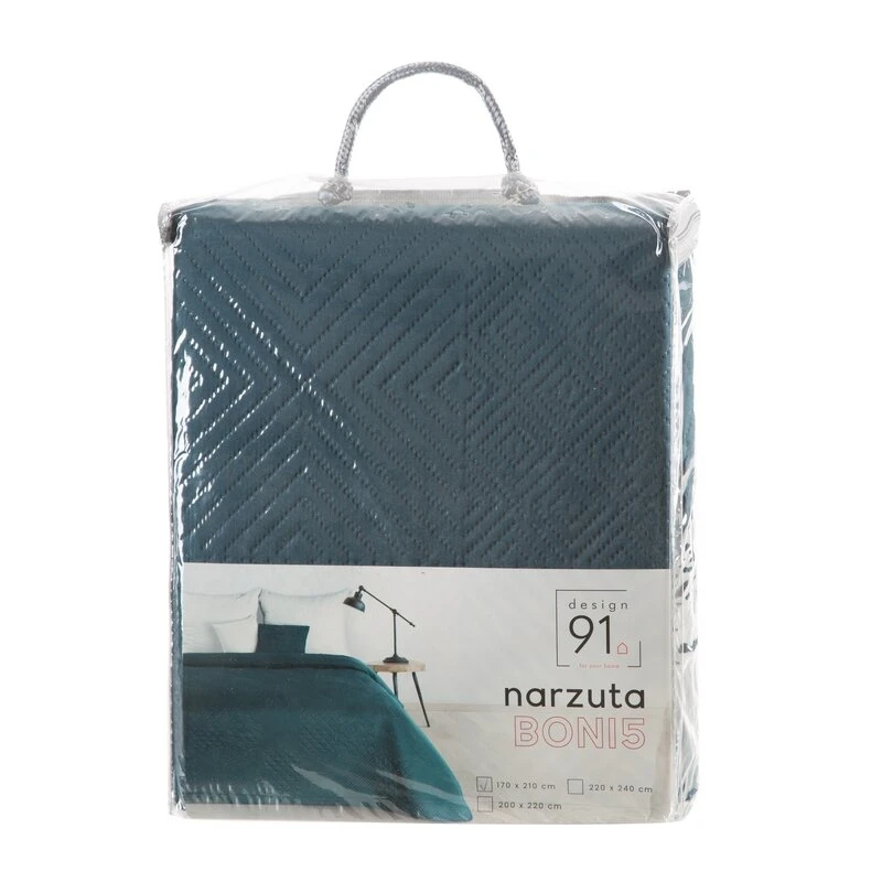 NARZUTA D91 BONI 5 170 X 210 CM CIEMNOTURKUSOWY