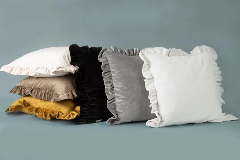 POSZEWKA VELVET 25 45 X 45 CM NIEBIESKI