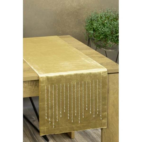 OBRUS ROYAL 3 35 X 140 CM ZŁOTY