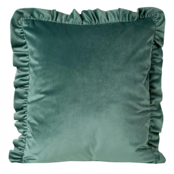 POSZEWKA VELVET 25 45 X 45 CM CIEMNOMIĘTOWY