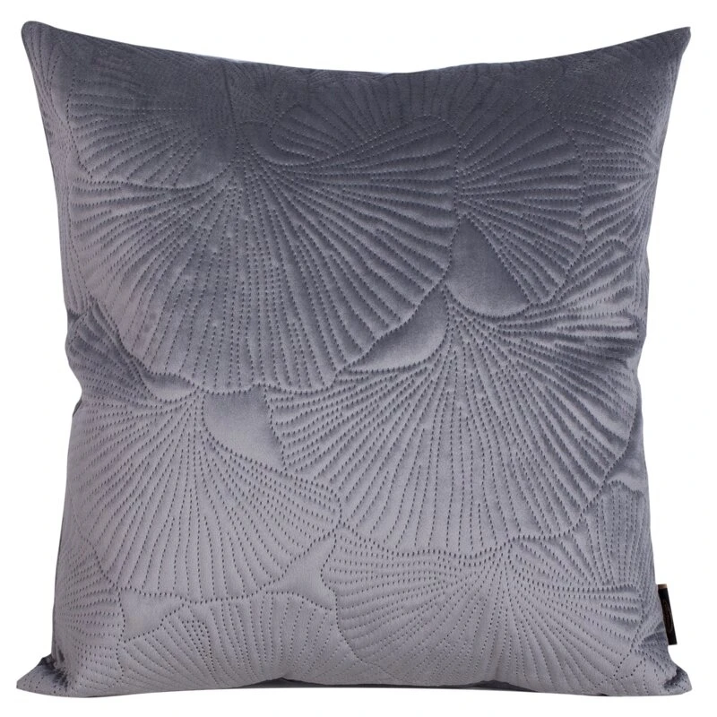 POSZEWKA VELVET 45 X 45 CM STALOWY