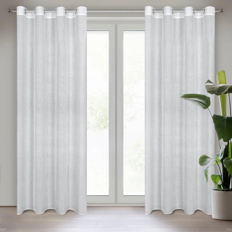 ZASŁONA GOTOWA CINDY 140 X 250 CM BIAŁY