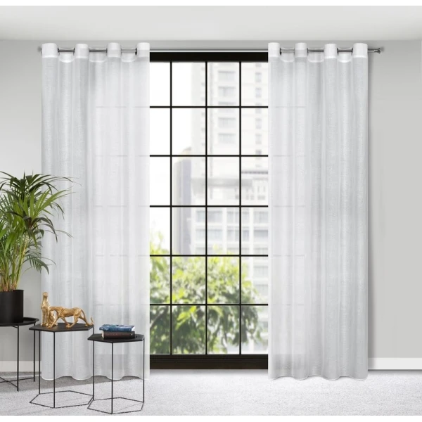 ZASŁONA GOTOWA CINDY 140 X 250 CM BIAŁY