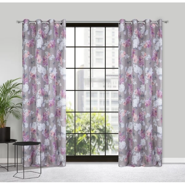 ZASŁONA GOTOWA SHERRY 140 X 250 CM SREBRNY