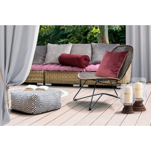 POSZEWKA VELVET 56 45 X 45 CM BORDOWY