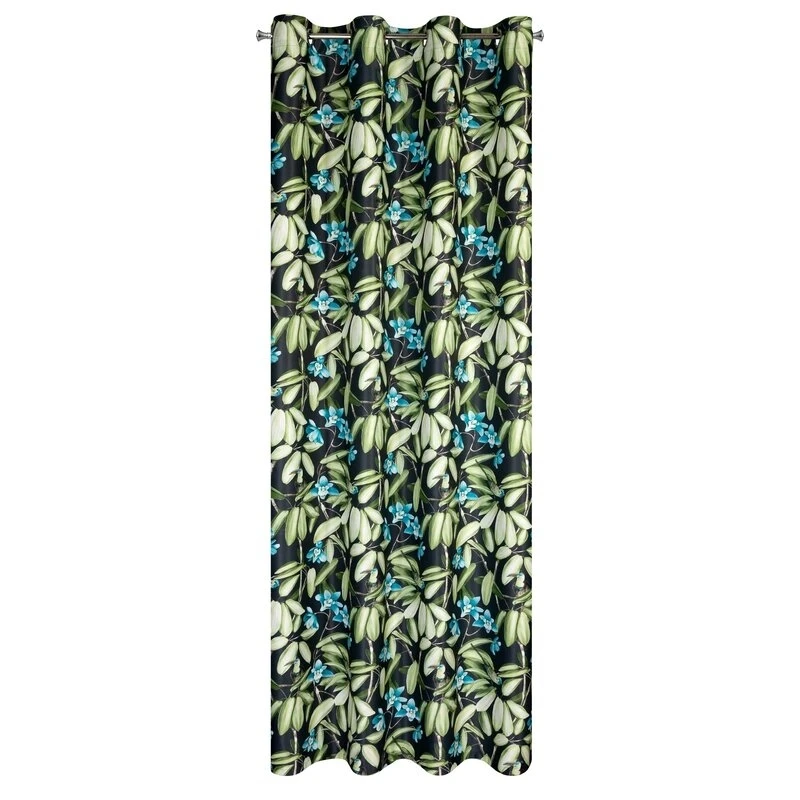 ZASŁONA GOTOWA LONI 140 X 250 CM CZARNY