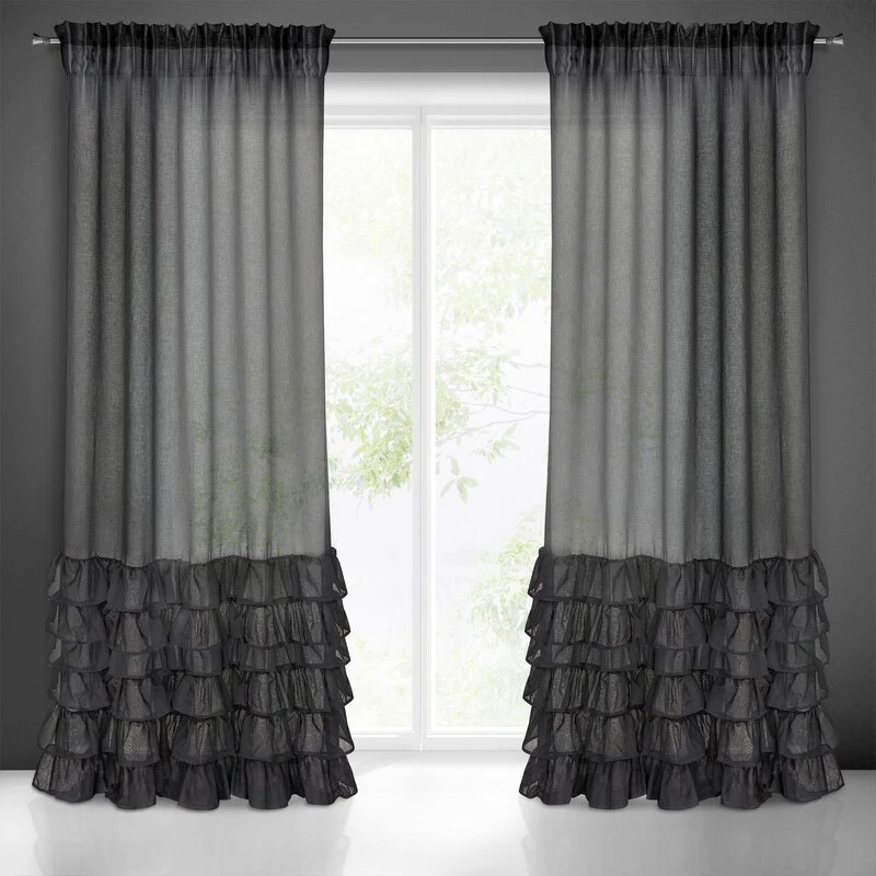 FIRANA GOTOWA DOLLY NA TAŚMIE 140 X 250 CM CZARNY