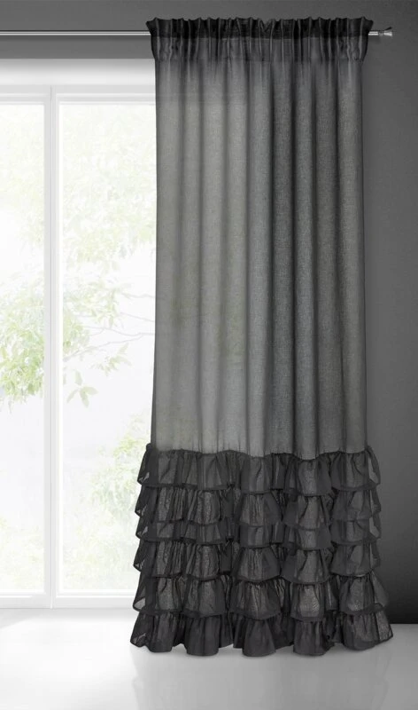 FIRANA GOTOWA DOLLY NA TAŚMIE 140 X 250 CM CZARNY