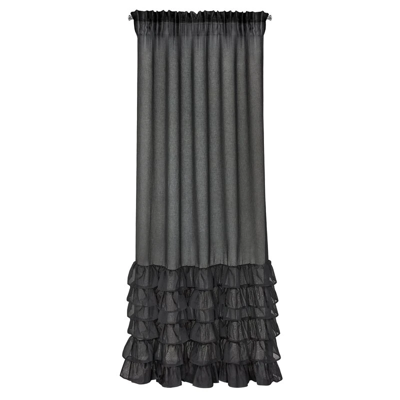 FIRANA GOTOWA DOLLY NA TAŚMIE 140 X 250 CM CZARNY