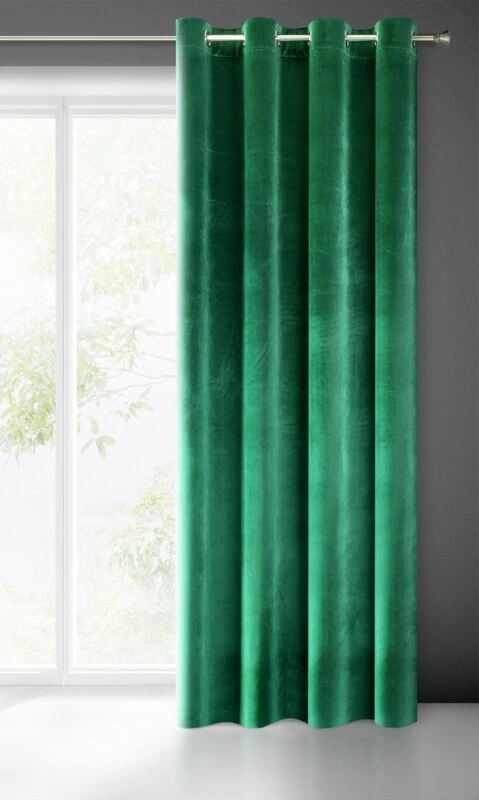 ZASŁONA GOTOWA SAMANTA 140 X 250 CM ZIELONY