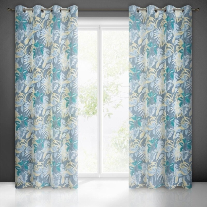 ZASŁONA GOTOWA LENA 140 X 250 CM TURKUSOWY