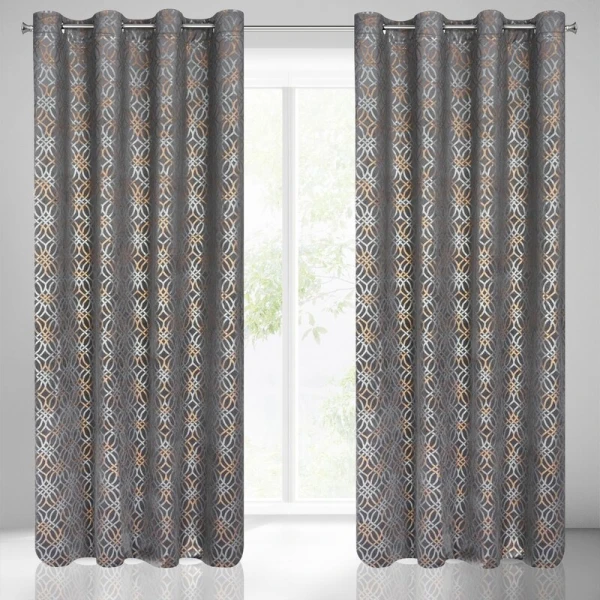 ZASŁONA GOTOWA ARETA 140 X 250 CM STALOWY