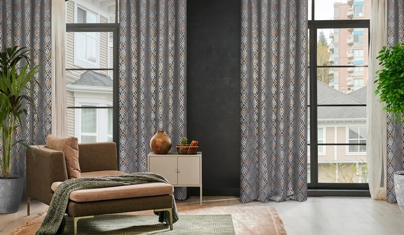 ZASŁONA GOTOWA ARETA 140 X 250 CM STALOWY