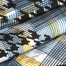 KOMPLET POŚCIELI W PUDEŁKU MANDY 160 X 200 CM NIEBIESKI