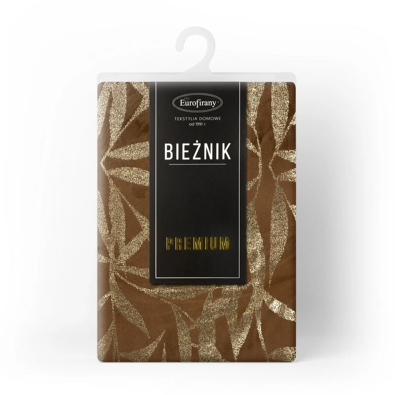 OBRUS BLINK 15 35 X 140 CM BRĄZOWY