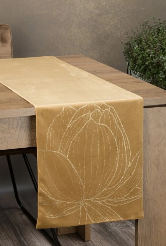 OBRUS BLINK 12 35 X 140 CM MIODOWY